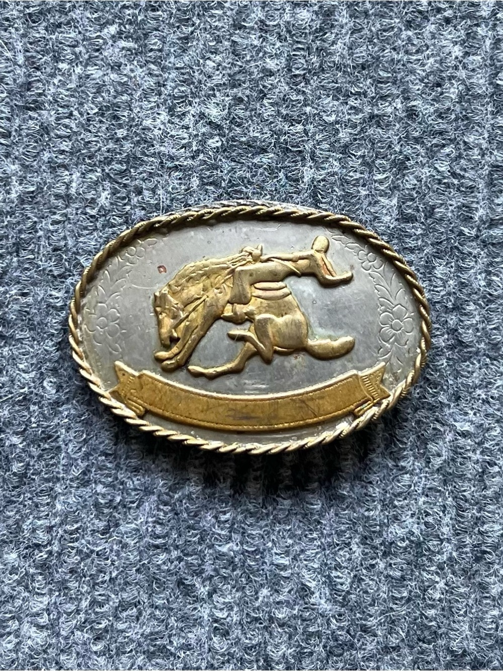 Vintage German Silver Belt Buckle